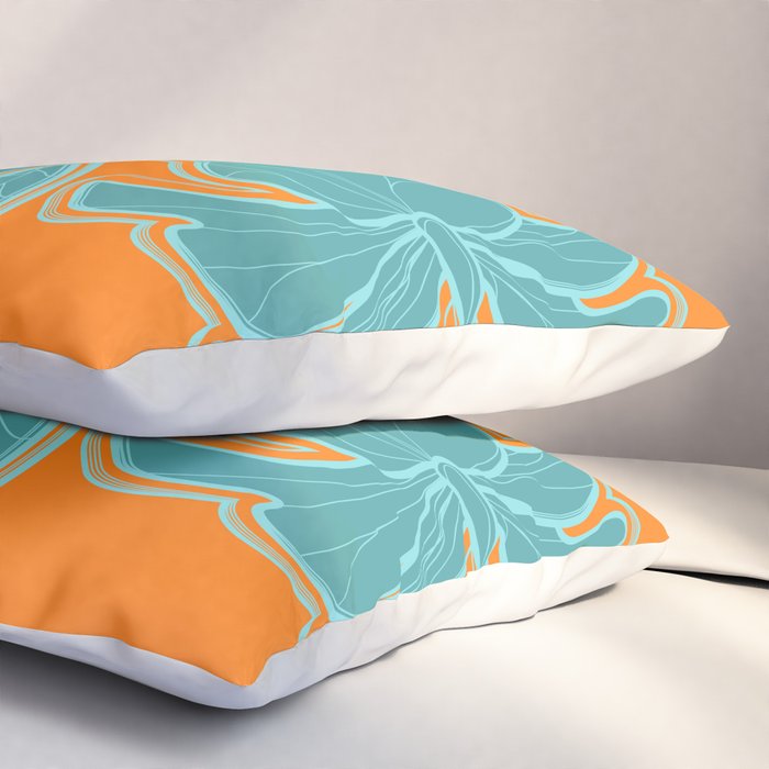 Kailua Hibiscus Hawaiian Engineered Floral Pillow Sham Gallery Image 3