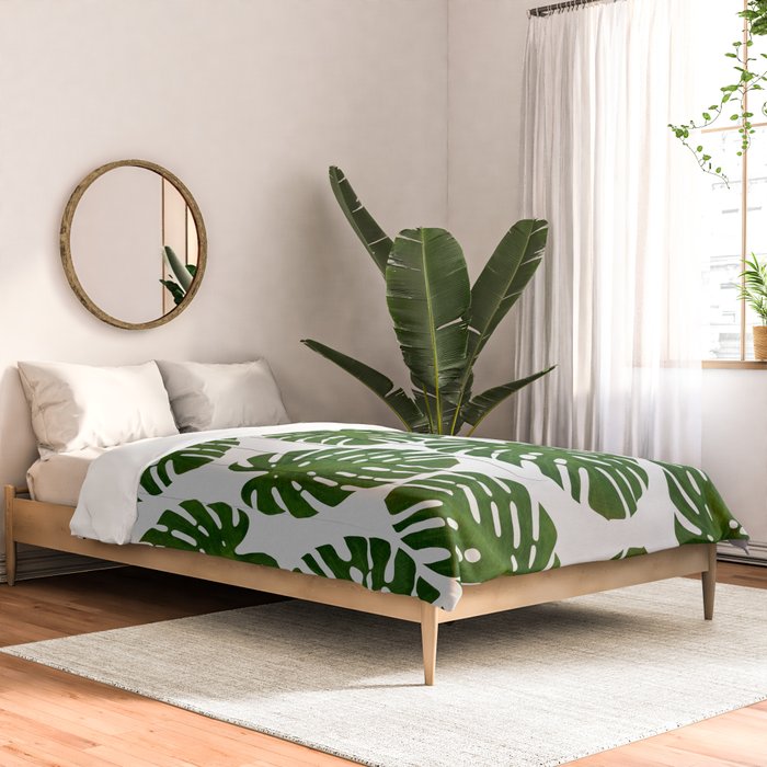 Monstera Leaf III Comforter Gallery Image 2