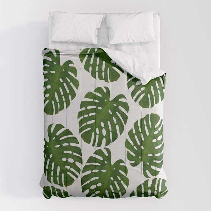 Monstera Leaf III Comforter Gallery Image 6