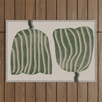 Abstract Tulips Outdoor Rug Gallery Image 1