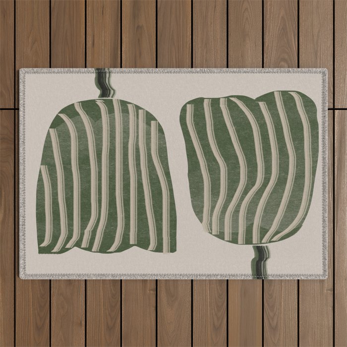Abstract Tulips Outdoor Rug Gallery Image 1