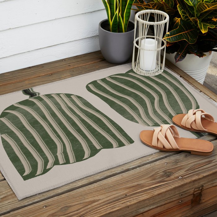 Abstract Tulips Outdoor Rug Gallery Image 2