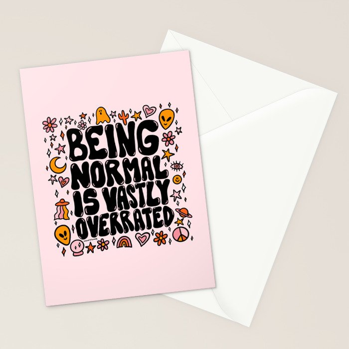 Being Normal is Overrated Stationery Card Gallery Image 2