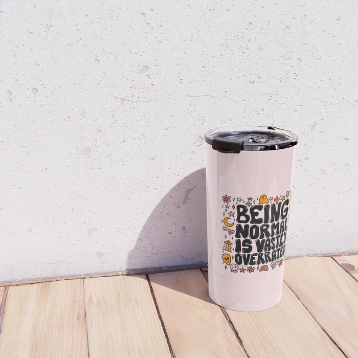 Being Normal is Overrated Travel Mug Gallery Image 4