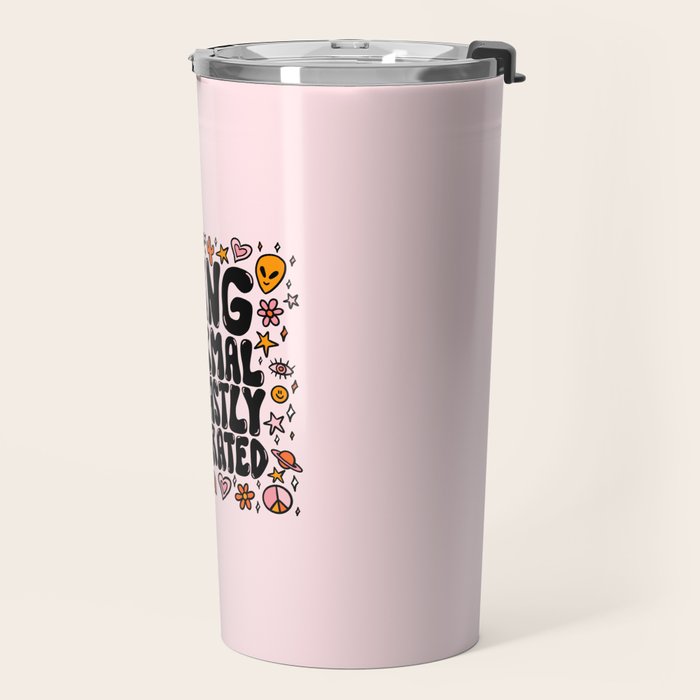 Being Normal is Overrated Travel Mug Gallery Image 2