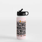 Being Normal is Overrated Water Bottle Gallery Image 1