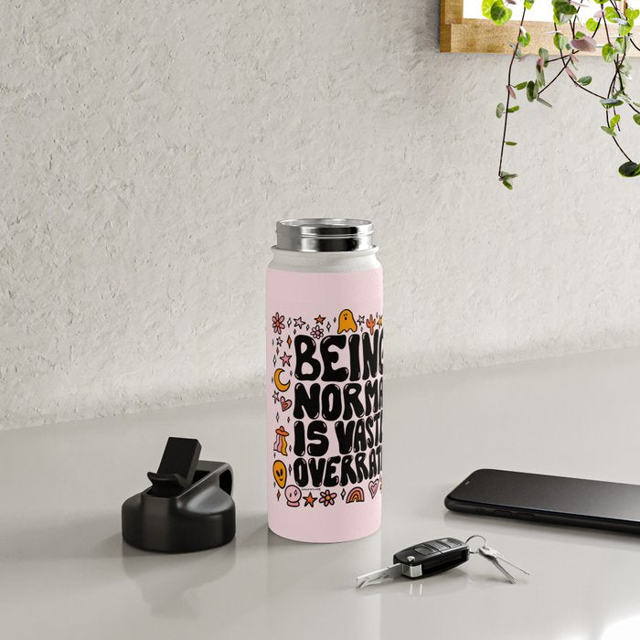 Being Normal is Overrated Water Bottle Gallery Image 4