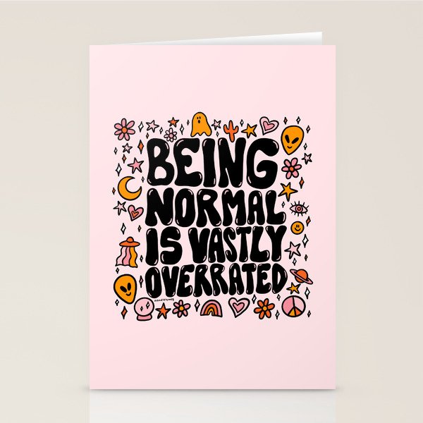 Being Normal is Overrated Stationery Card Gallery Image 2