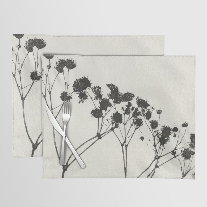 Gypsophila in a Red Vase Placemat Gallery Image 1