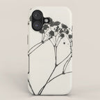 Gypsophila in a Red Vase iPhone Case Gallery Image 1