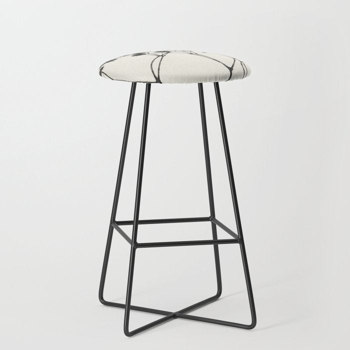 Gypsophila in a Red Vase Stool Gallery Image 1