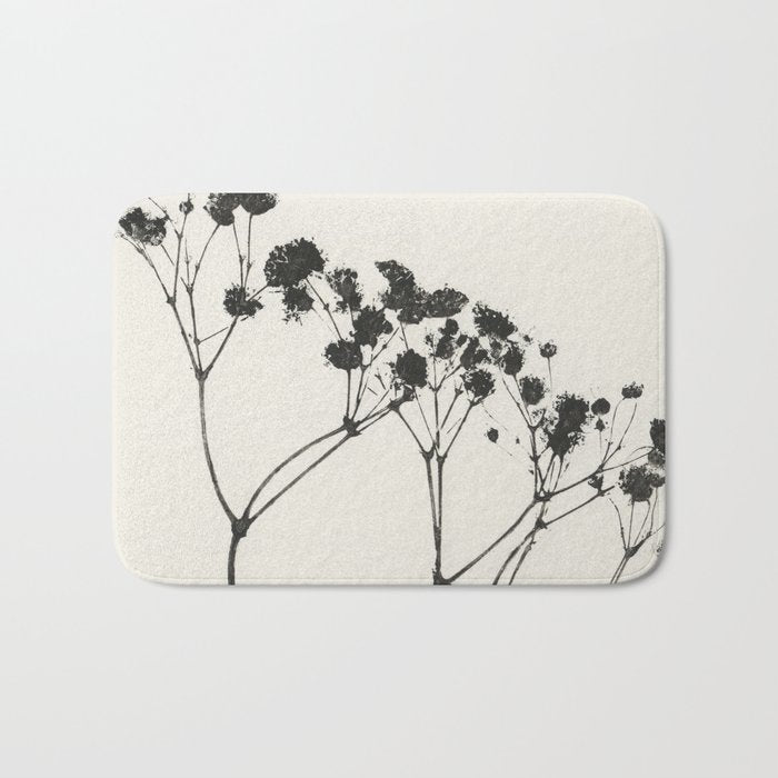 Gypsophila in a Red Vase Bath Mat Gallery Image 1