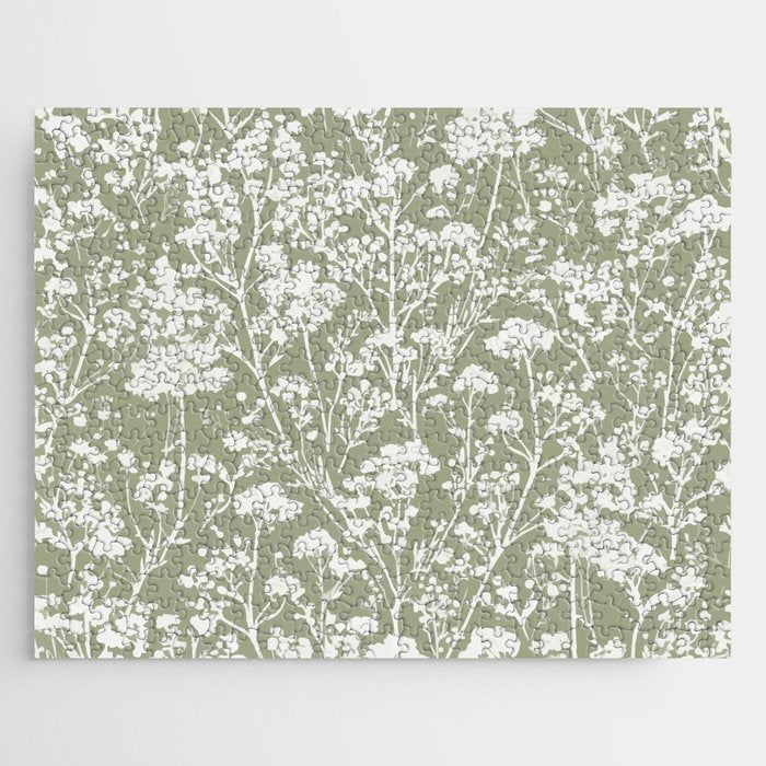 Sage Bloom in Floral Jigsaw Puzzle Gallery Image 1