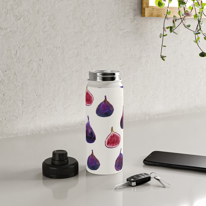 Figs Pattern Water Bottle Gallery Image 4