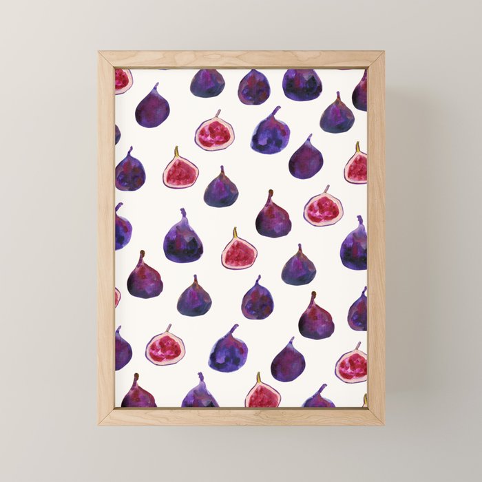 Figs Pattern Mini Art Print Gallery Image 1