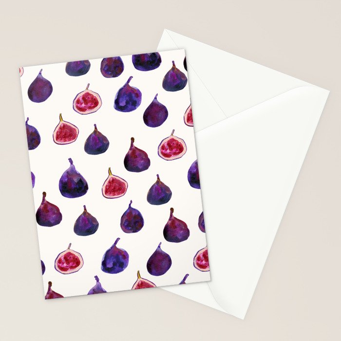 Figs Pattern Stationery Card Gallery Image 2