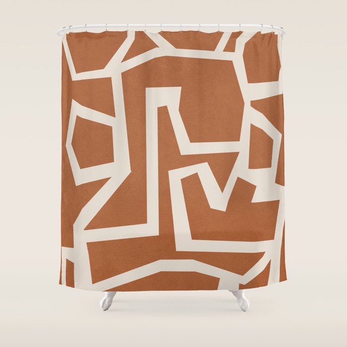 Fragmented Paths 7 Shower Curtain Gallery Image 1