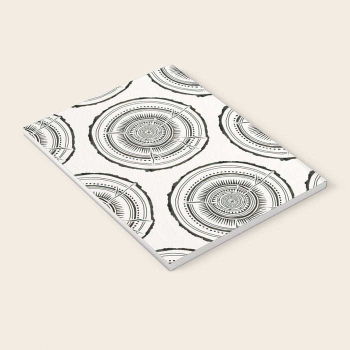 Quaking Aspen - Black Tree Rings Notebook Gallery Image 3