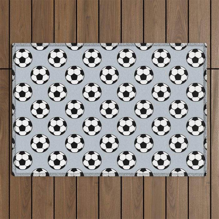 Soccer Balls 1 Outdoor Rug Gallery Image 1