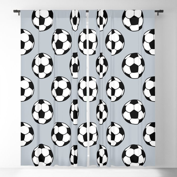 Soccer Balls 1 Window Curtain Gallery Image 5