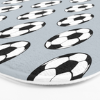 Soccer Balls 1 Bath Mat Gallery Image 3