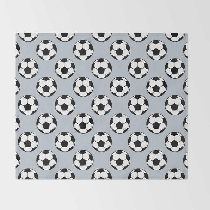 Soccer Balls 1 Throw Blanket Gallery Image 2