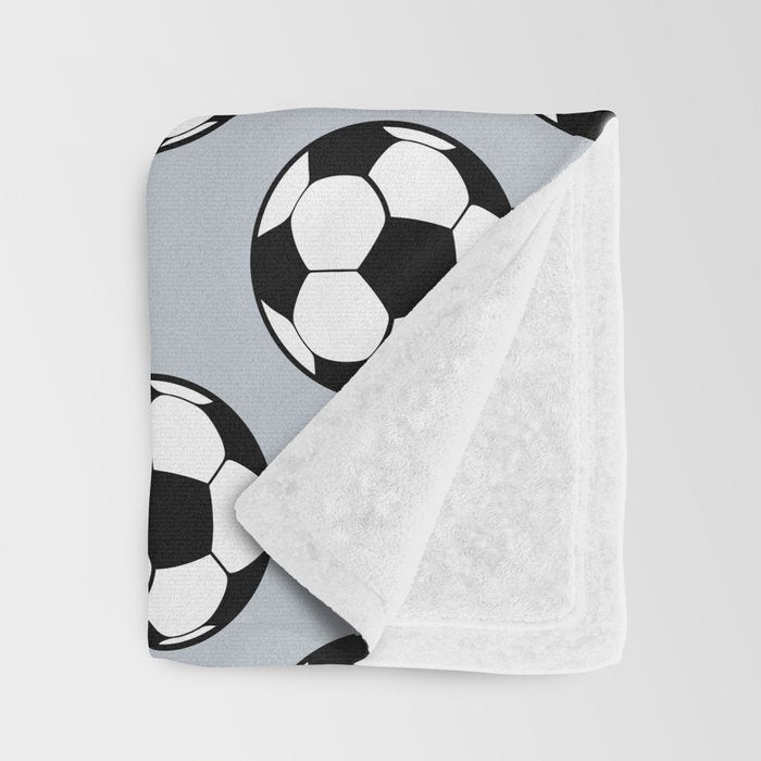Soccer Balls 1 Throw Blanket Gallery Image 3