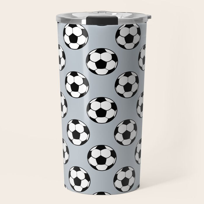 Soccer Balls 1 Travel Mug Gallery Image 1