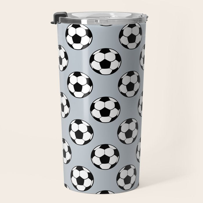 Soccer Balls 1 Travel Mug Gallery Image 3