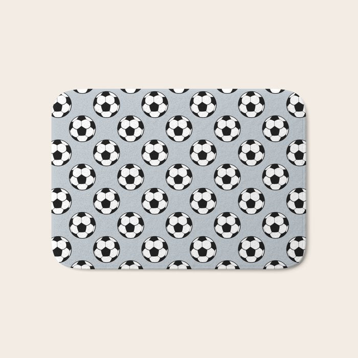 Soccer Balls 1 Bath Mat Gallery Image 1