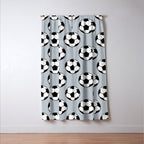 Soccer Balls 1 Window Curtain Gallery Image 3