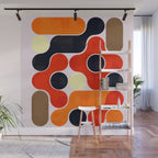 Mid-century geometry no4 Wall Mural Gallery Image 1
