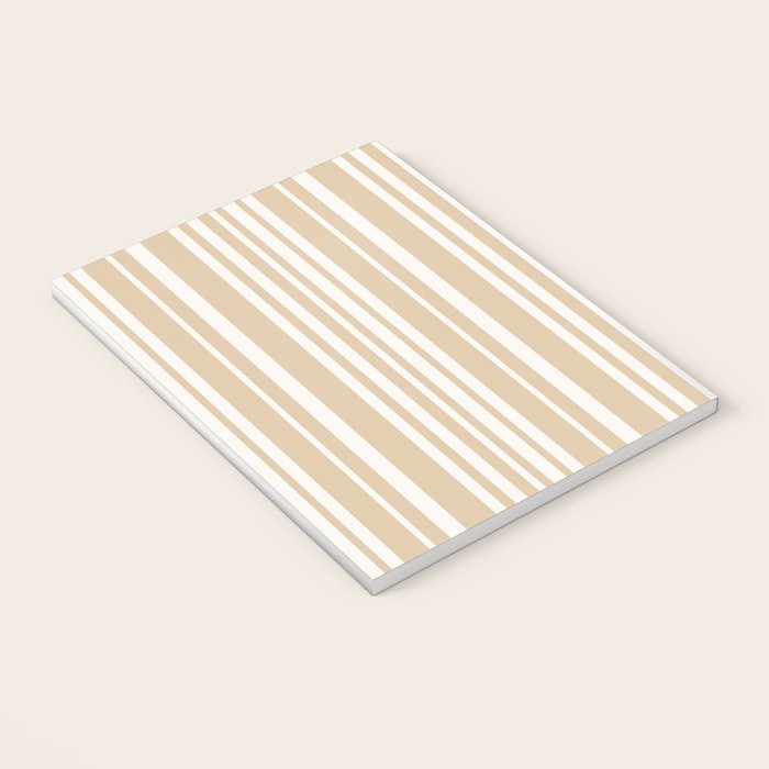 Classic Stripes XLIII - Neutral Tan Notebook Gallery Image 3