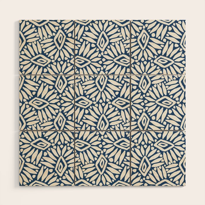 Palm Ogee Wood Wall Art Gallery Image 1