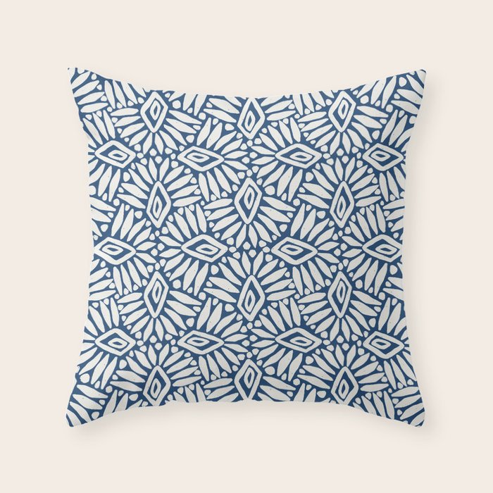 Palm Ogee Throw Pillow Gallery Image 1