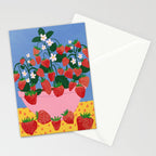 Potted Strawberries Stationery Card Gallery Image 2