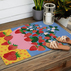 Potted Strawberries Outdoor Rug Gallery Image 2