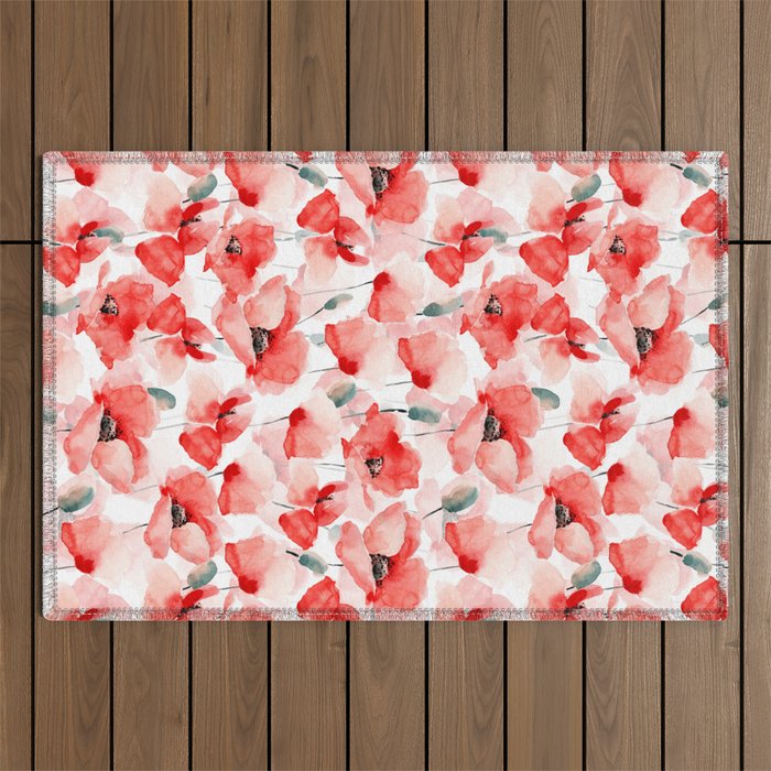 Poppies   Outdoor Rug Gallery Image 1