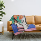 Dance of Colors and Dreams Throw Blanket Gallery Image 1