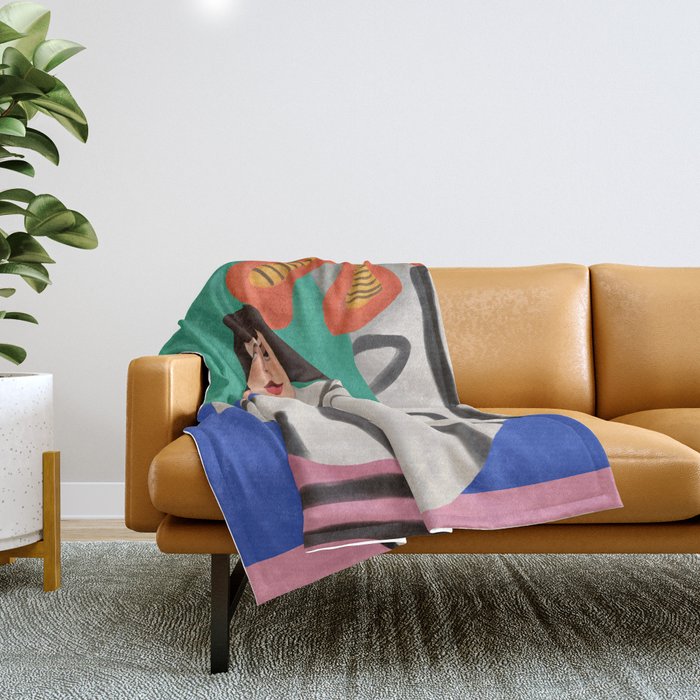 Dance of Colors and Dreams Throw Blanket Gallery Image 1