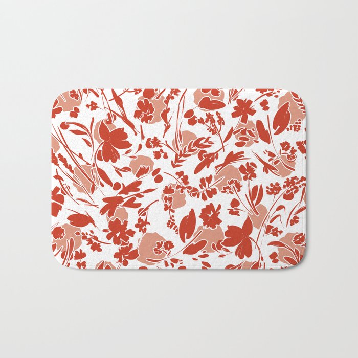 Wild flowering reddish meadow Bath Mat Gallery Image 1