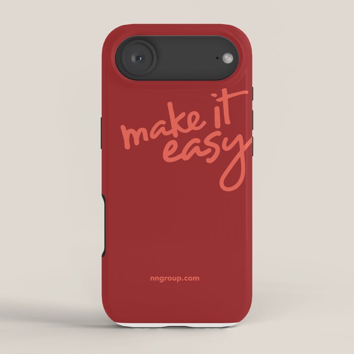 Make It Easy iPhone Case Gallery Image 2