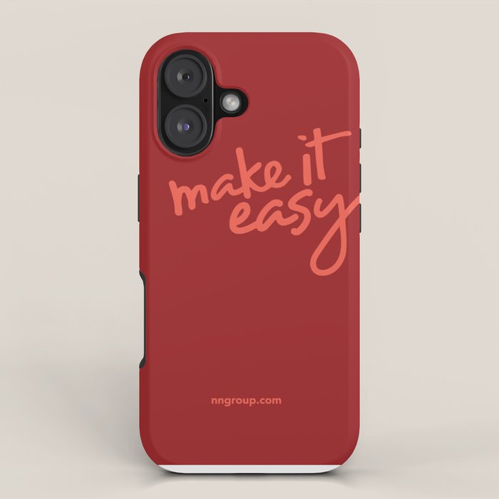 Make It Easy iPhone Case Gallery Image 1