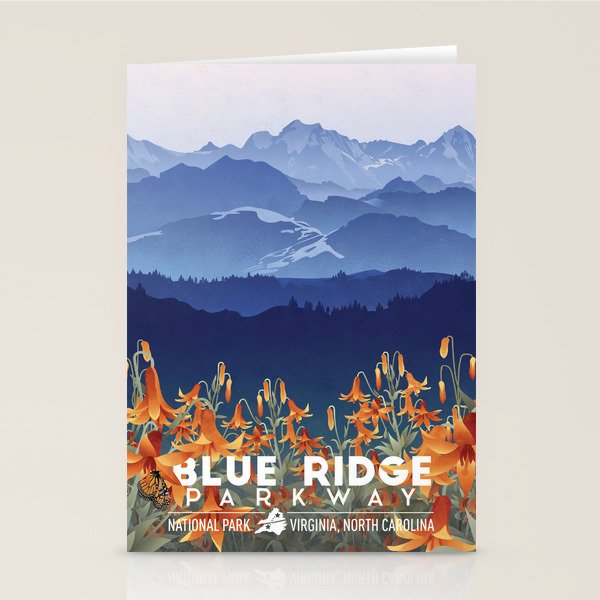 Blue Ridge Mountains Stationery Card Gallery Image 2