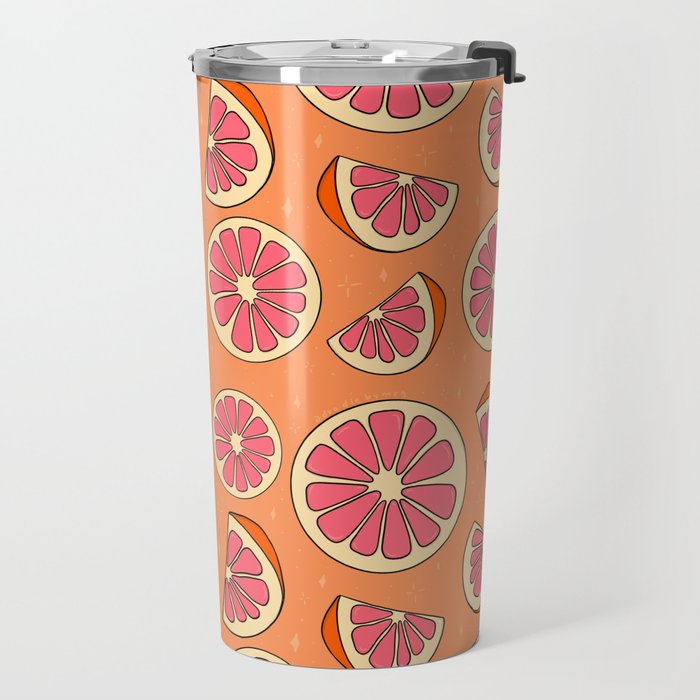 Grapefruit Print Travel Mug Gallery Image 2