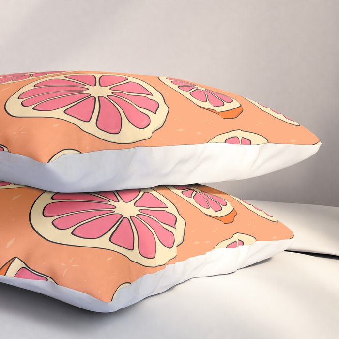 Grapefruit Print Pillow Sham Gallery Image 3
