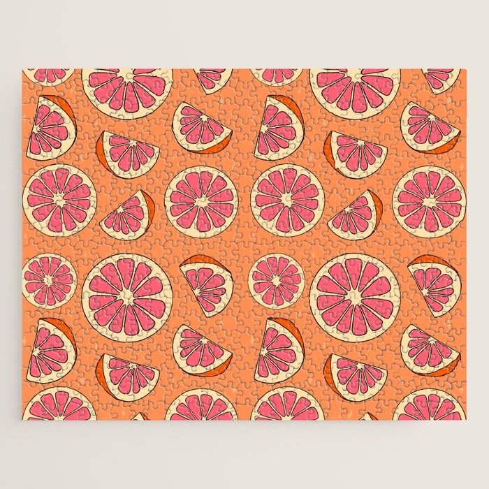 Grapefruit Print Jigsaw Puzzle