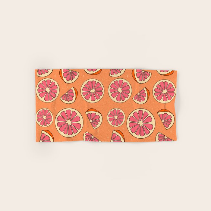 Grapefruit Print Bath Towel Gallery Image 1