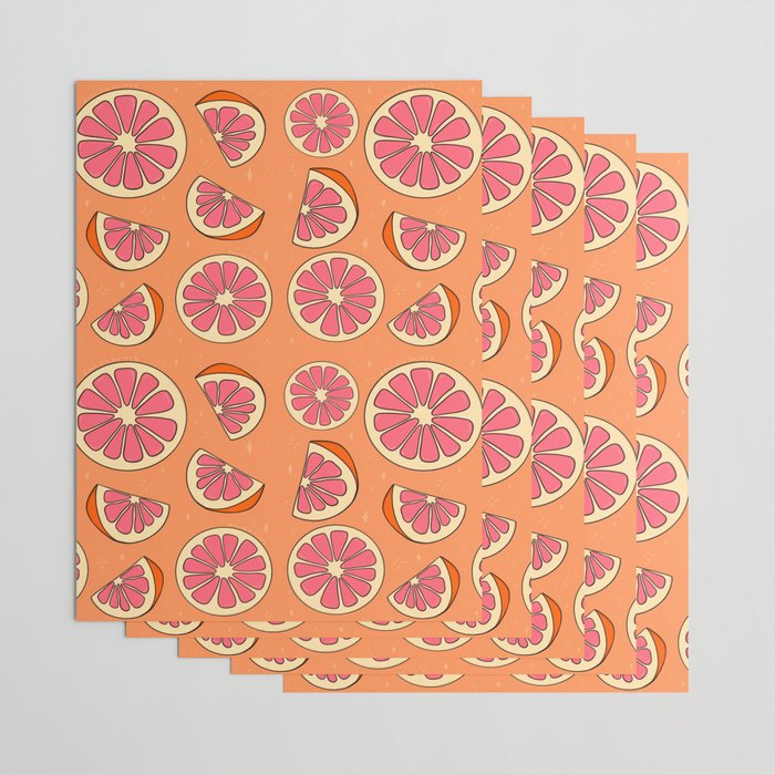 Grapefruit Print Wrapping Paper Gallery Image 3