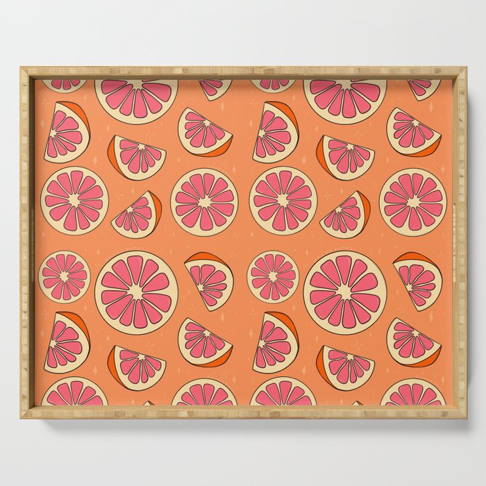 Grapefruit Print Serving Tray Gallery Image 1